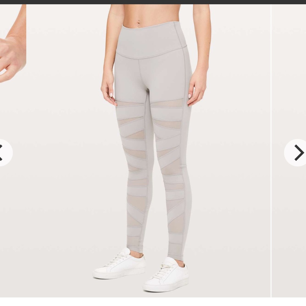 EUC Lululemon Wunder Under High Rise Tech Mesh